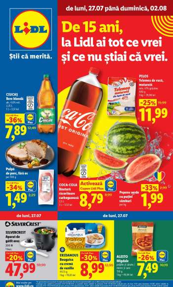 Cataloage Lidl - 27.07.2026 - 02.08.2026.