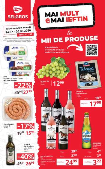 Cataloage Selgros - 24.07.2026 - 06.08.2026.