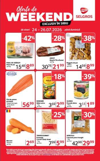 Cataloage Selgros - 24.07.2026 - 26.07.2026.