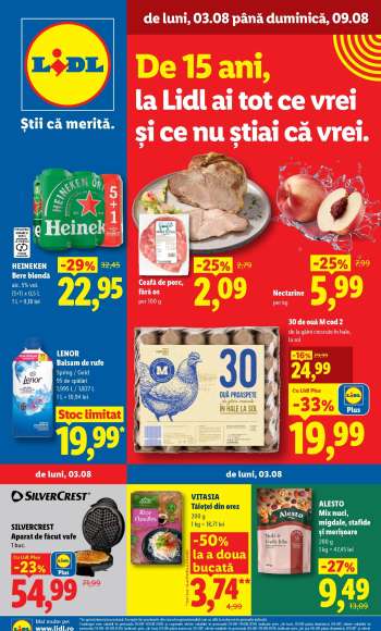 Cataloage Lidl - 03.08.2026 - 09.08.2026.