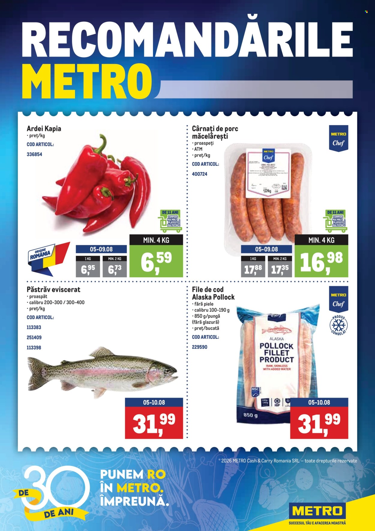 Catalog Metro - 01.08.2026 - 10.08.2026. Pagina 1