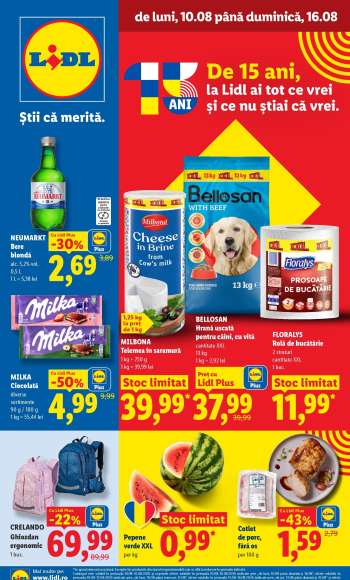 Cataloage Lidl - 10.08.2026 - 16.08.2026.
