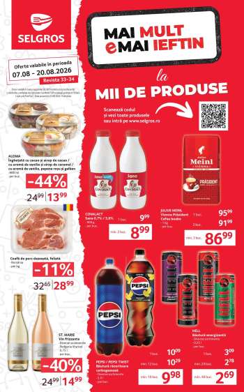 Cataloage Selgros - 07.08.2026 - 20.08.2026.