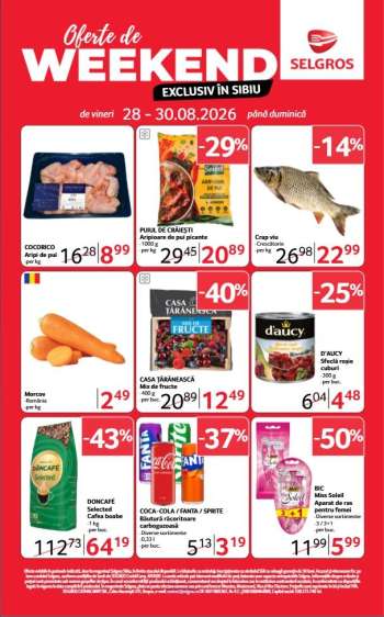 Cataloage Selgros - 28.08.2026 - 30.08.2026.