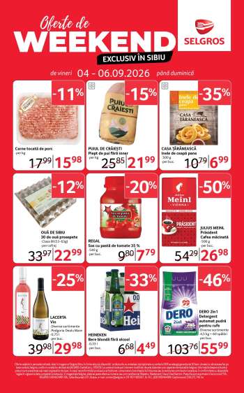 Cataloage Selgros - 04.09.2026 - 06.09.2026.