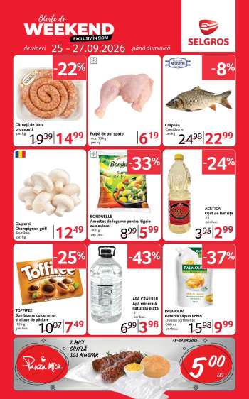 Cataloage Selgros - 25.09.2026 - 27.09.2026.