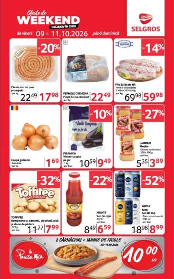 Cataloage Selgros - 09.10.2026 - 11.10.2026.