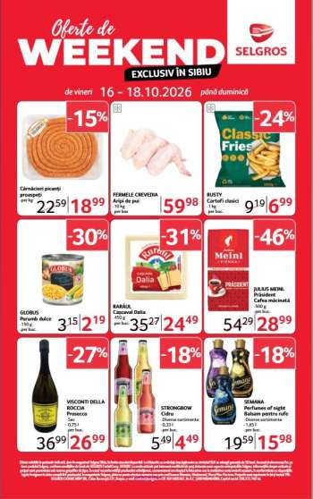 Cataloage Selgros - 16.10.2026 - 18.10.2026.