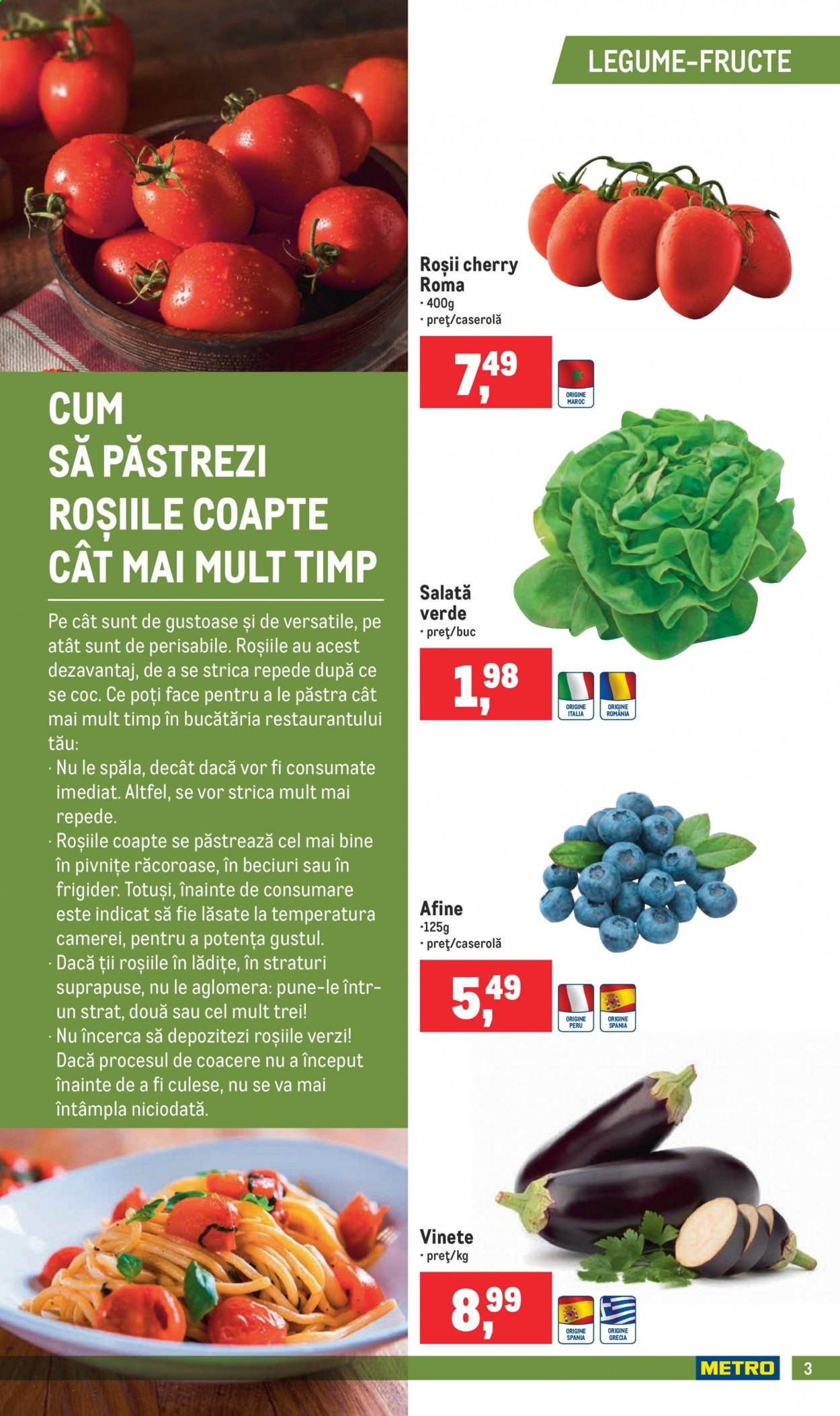 thumbnail - Cataloage Metro - 13.01.2021 - 19.01.2021 - Produse în vânzare - salată, rosii cherry, vinete, frigider. Pagina 3.