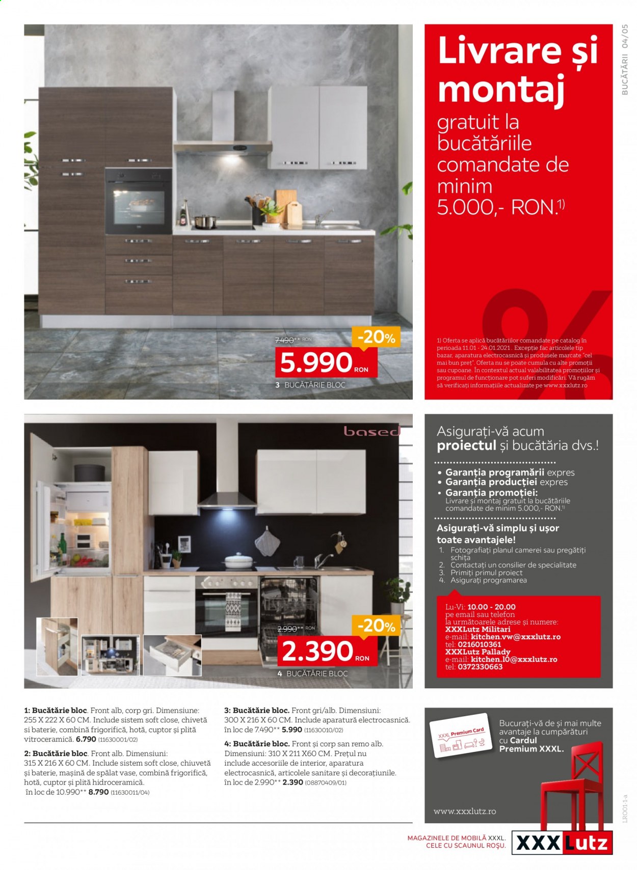 thumbnail - Cataloage XXXLutz - 11.01.2021 - 24.01.2021 - Produse în vânzare - baterie, bucătărie bloc. Pagina 5.