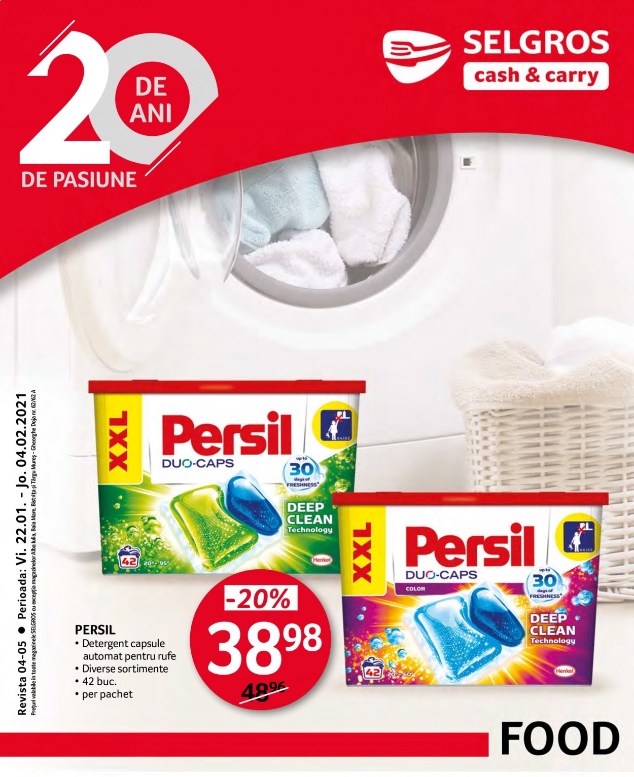 thumbnail - Cataloage Selgros - 22.01.2021 - 04.02.2021 - Produse în vânzare - detergent, Persil. Pagina 1.