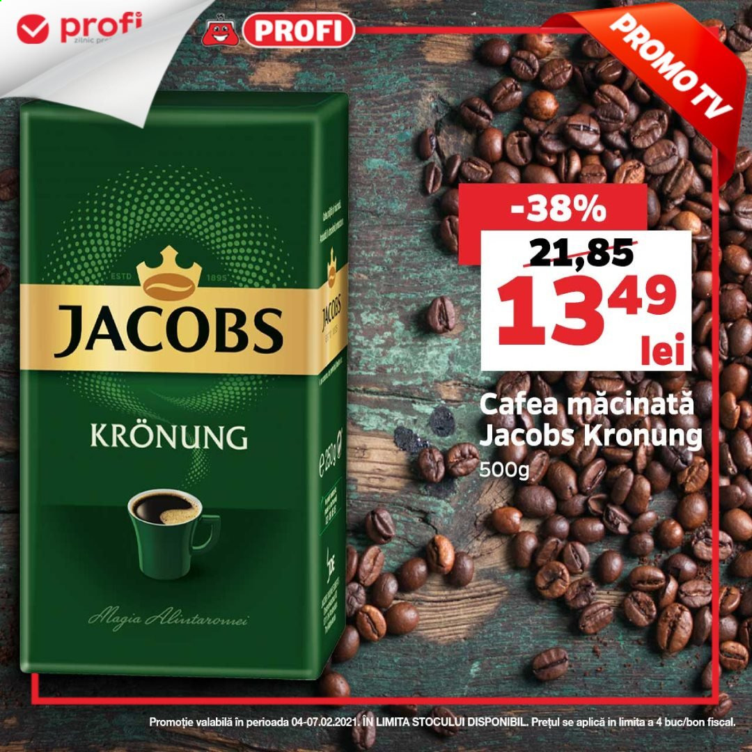 thumbnail - Cataloage Profi - 04.02.2021 - 07.02.2021 - Produse în vânzare - cafea măcinată, Jacobs, Jacobs Krönung, cafea. Pagina 3.