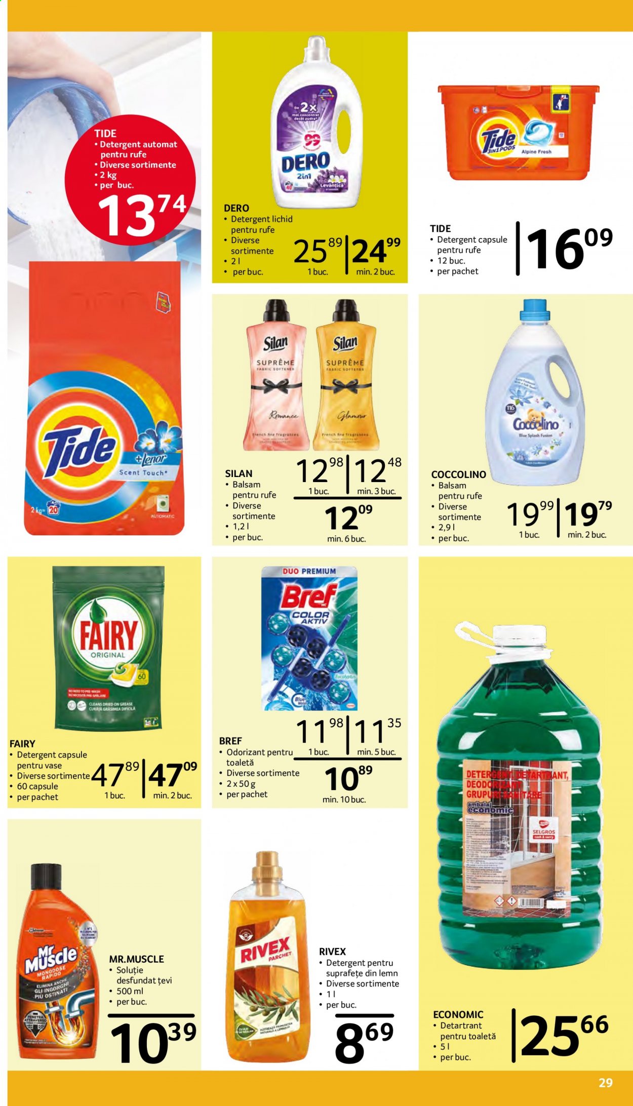 thumbnail - Cataloage Selgros - 05.03.2021 - 18.03.2021 - Produse în vânzare - detergent, Coccolino, Dero, detergent automat, Fairy. Pagina 29.