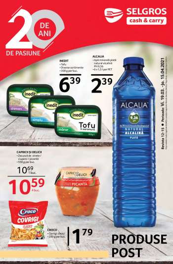 Cataloage Selgros - 19.03.2021 - 15.04.2021.