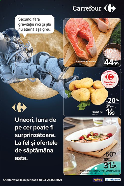 thumbnail - Cataloage Carrefour - 18.03.2021 - 24.03.2021 - Produse în vânzare - cartofi. Pagina 1.