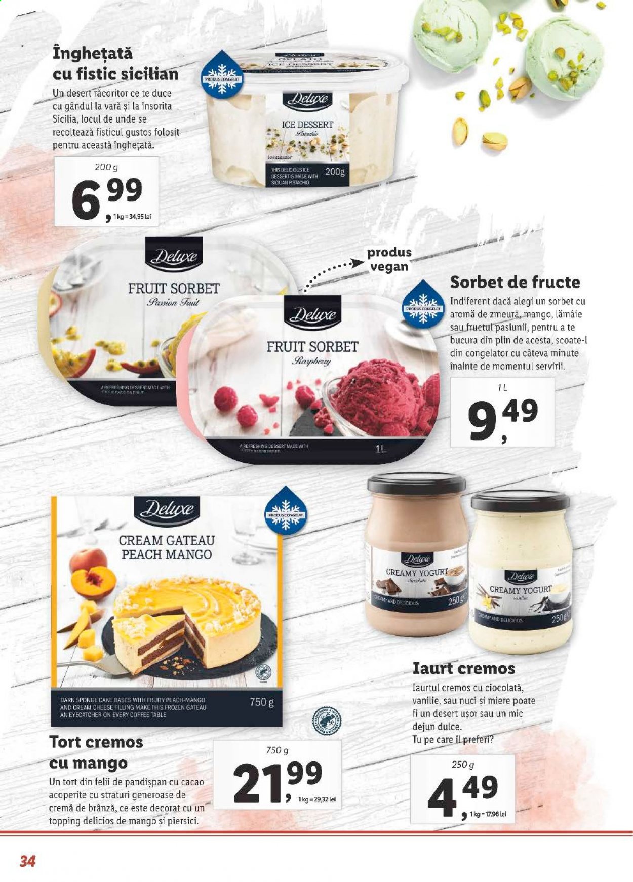 thumbnail - Cataloage Lidl - 05.04.2021 - 02.05.2021 - Produse în vânzare - brânză, iaurt, înghețată, miere, cremă. Pagina 34.
