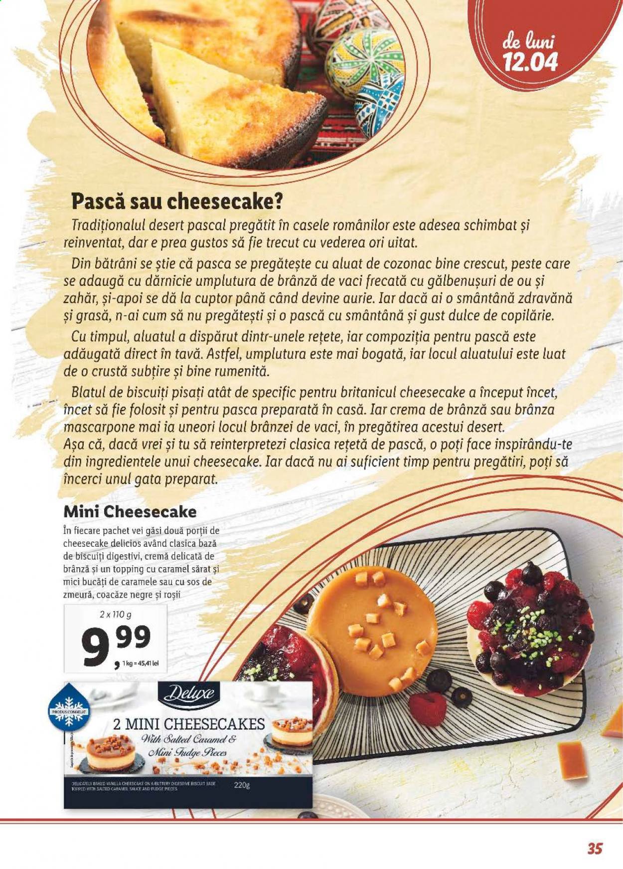 thumbnail - Cataloage Lidl - 05.04.2021 - 02.05.2021 - Produse în vânzare - cozonac, cremă de brânză, aluat, biscuiți, zahăr. Pagina 35.