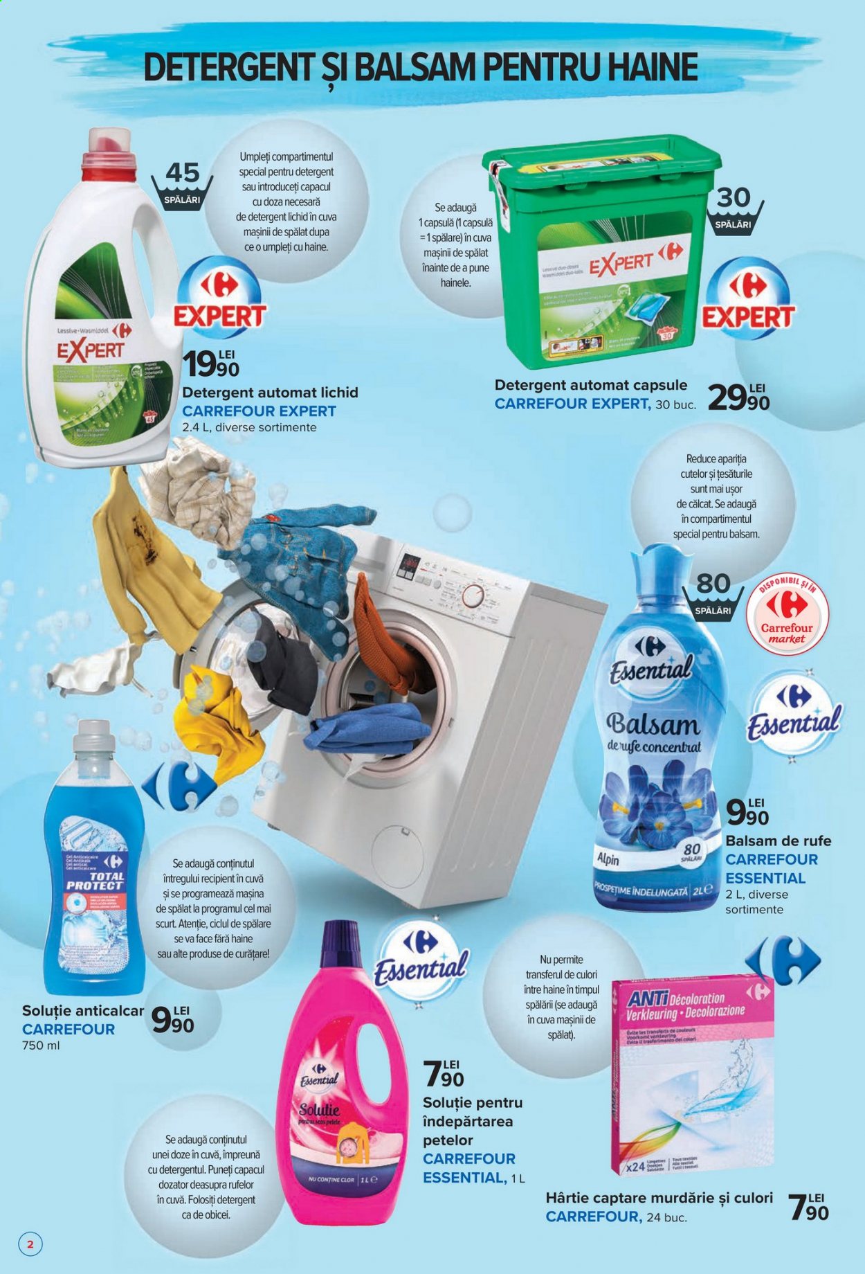 thumbnail - Cataloage Carrefour - 01.04.2021 - 14.04.2021 - Produse în vânzare - anticalcar, detergent, detergent automat, detergent capsule, balsam de rufe. Pagina 2.