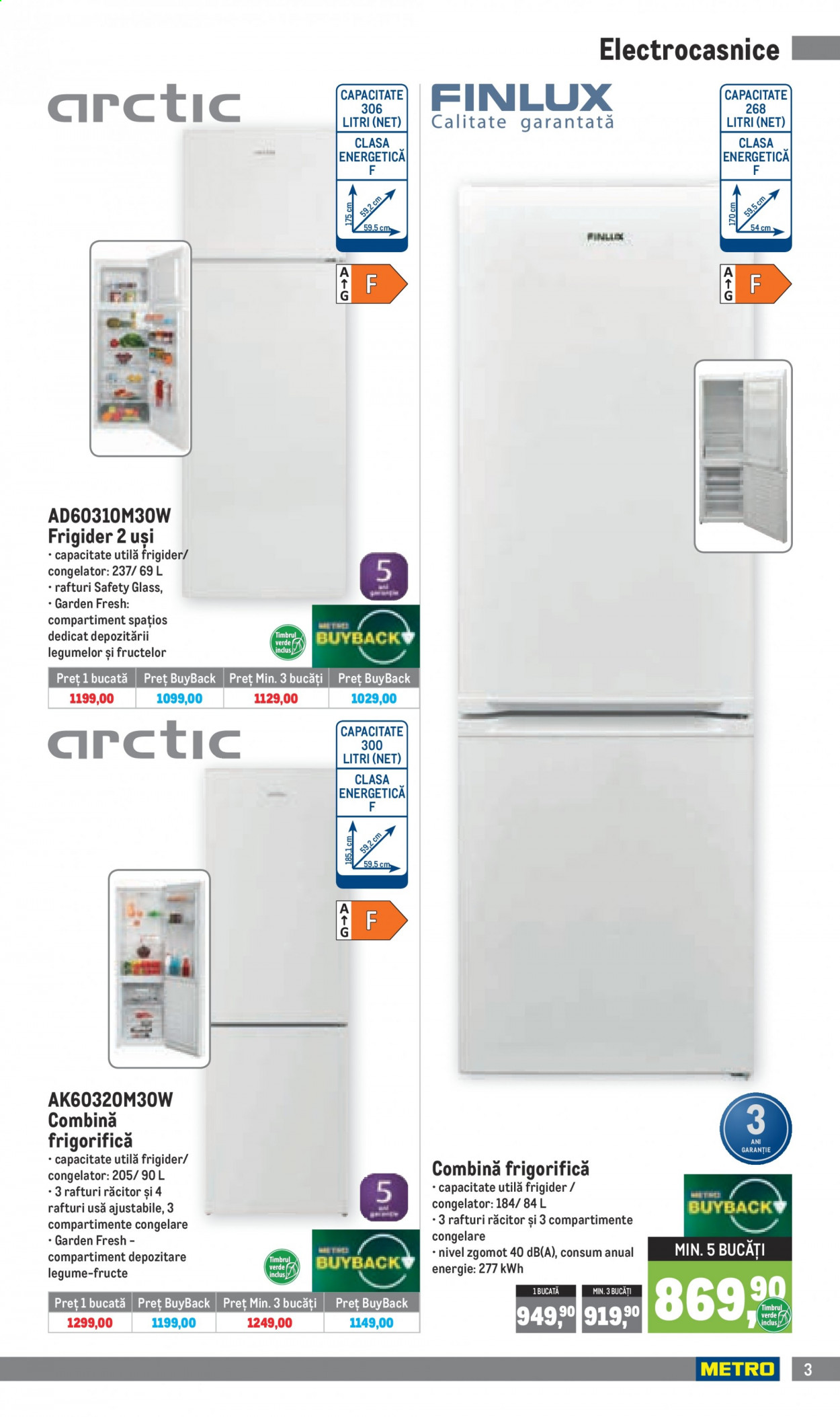thumbnail - Cataloage Metro - 01.04.2021 - 03.05.2021 - Produse în vânzare - combina frigorifica, frigider. Pagina 3.