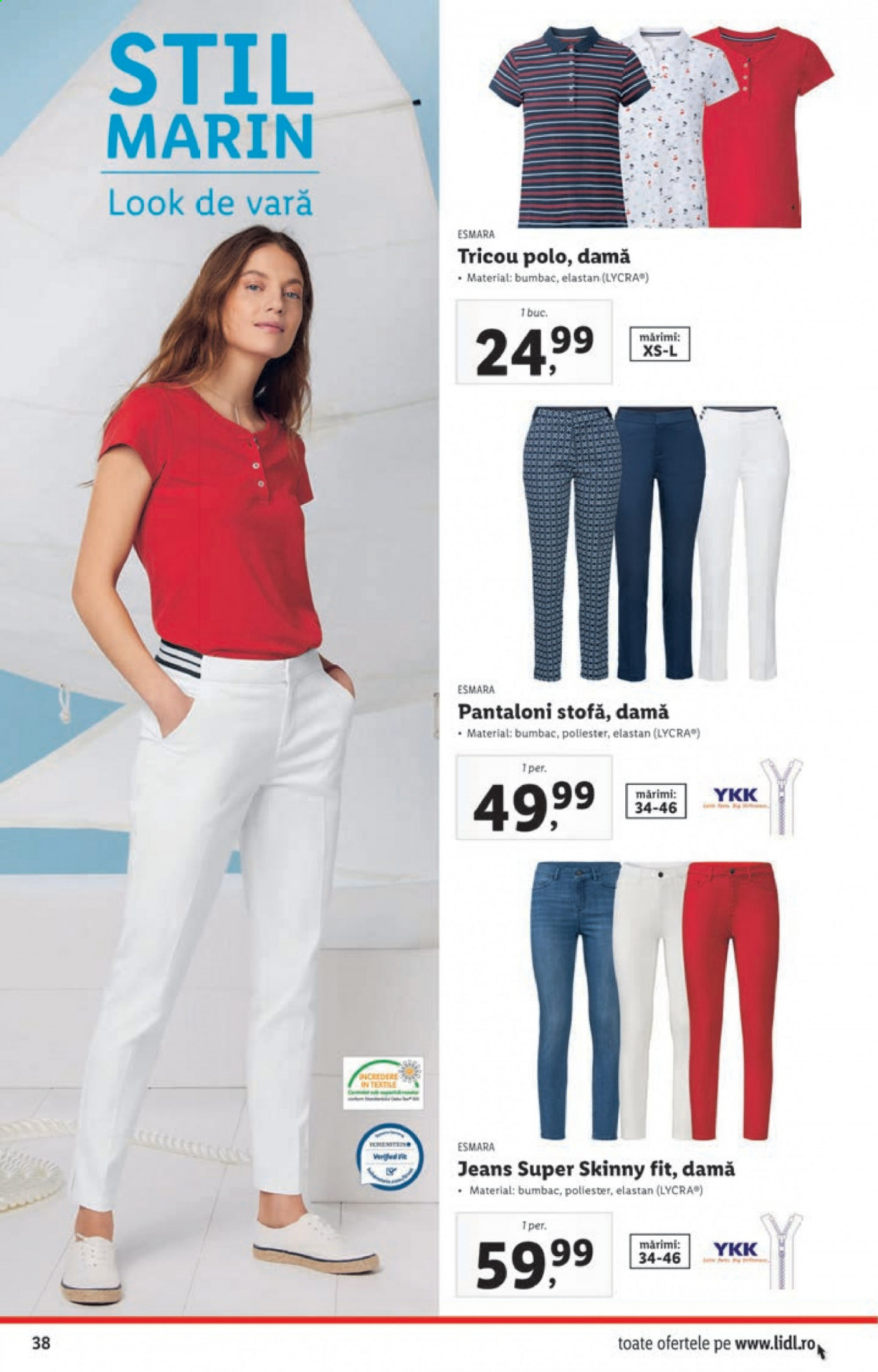 thumbnail - Cataloage Lidl - 17.05.2021 - 23.05.2021 - Produse în vânzare - jeans, pantalon, tricou, tricou polo. Pagina 38.