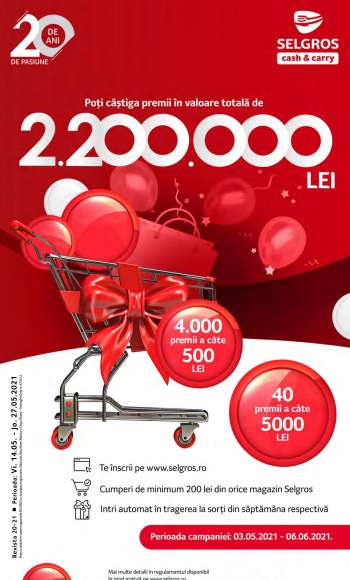 Cataloage Selgros - 14.05.2021 - 27.05.2021.