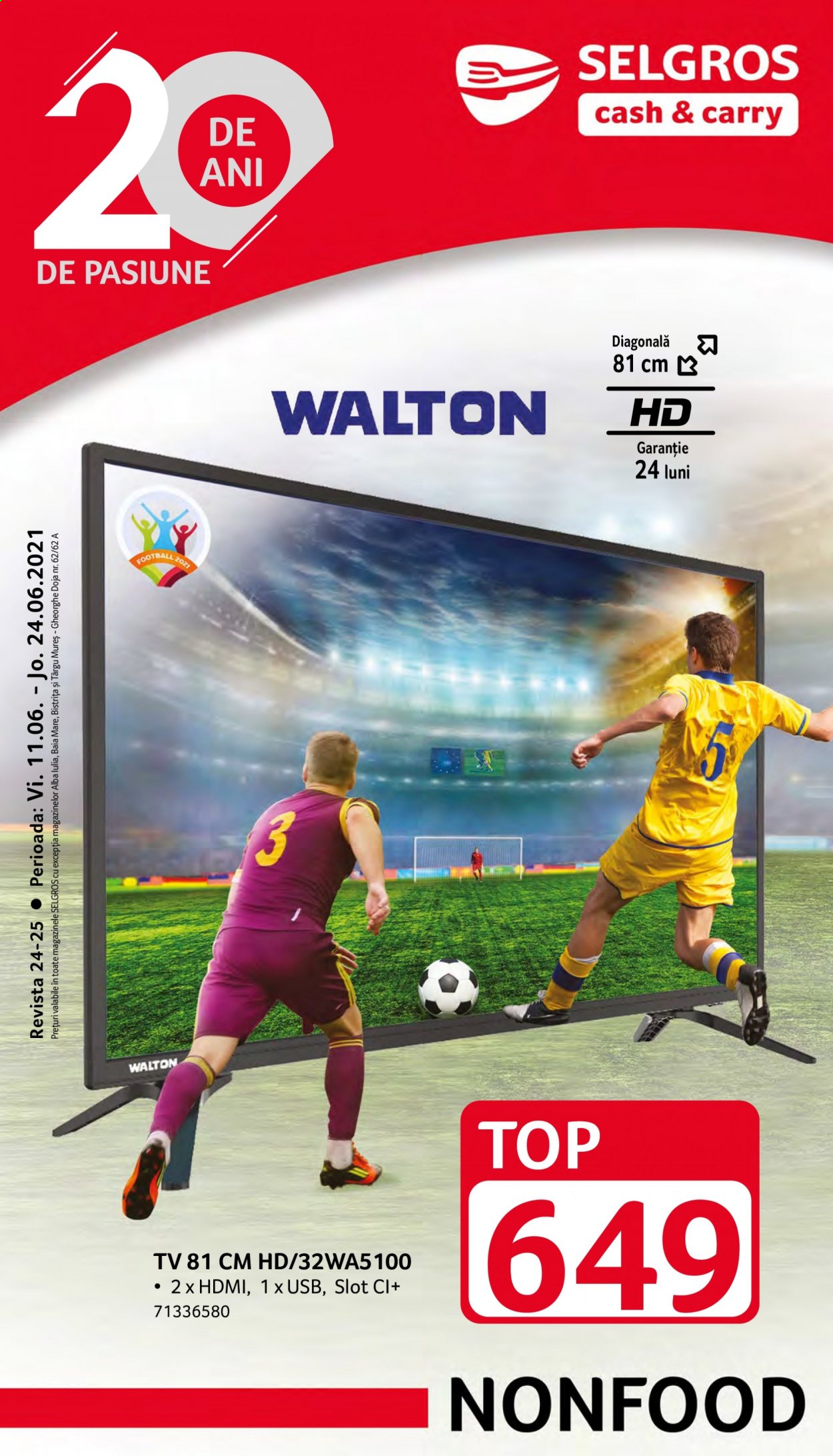 Catalog Selgros - 11.06.2021 - 24.06.2021. Pagina 1