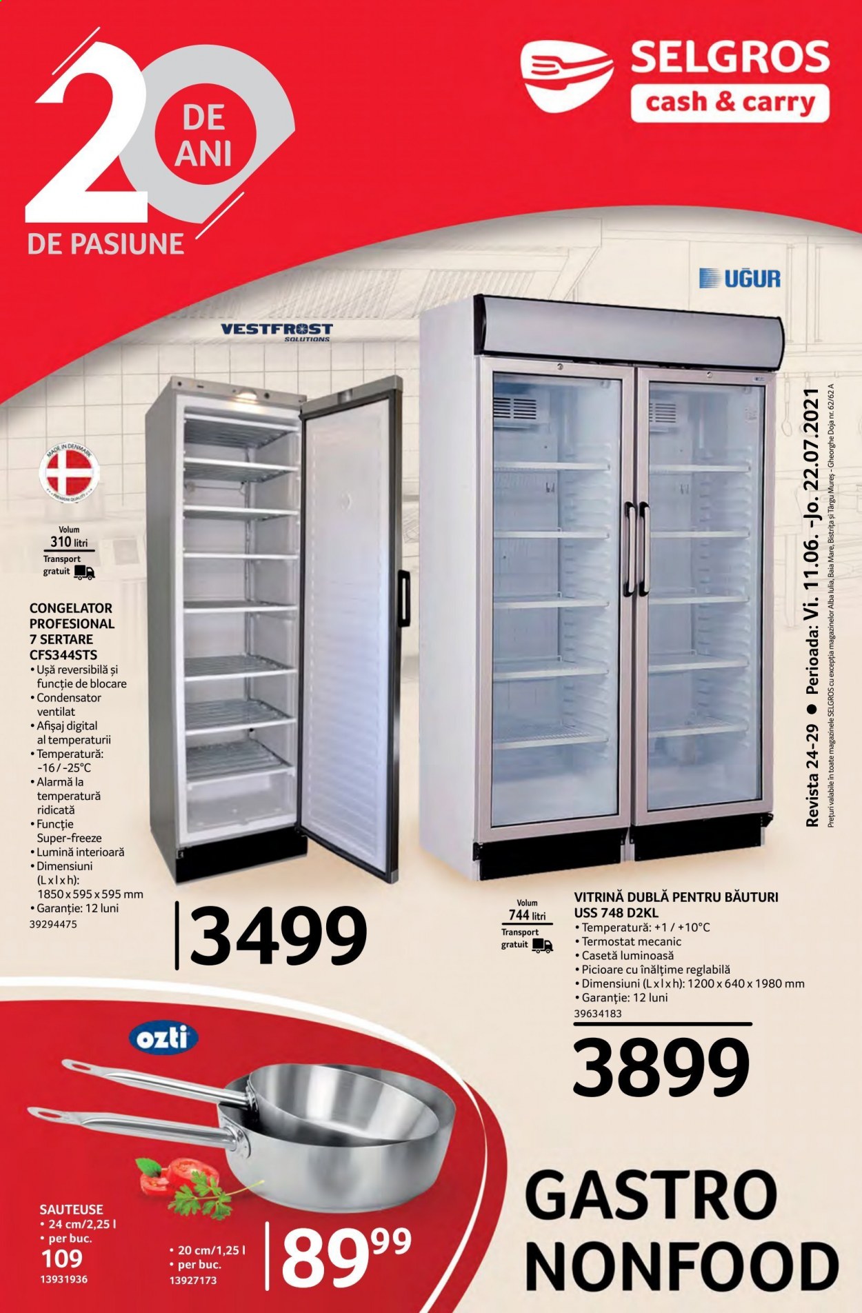 thumbnail - Cataloage Selgros - 11.06.2021 - 22.07.2021 - Produse în vânzare - congelator, ușă. Pagina 1.