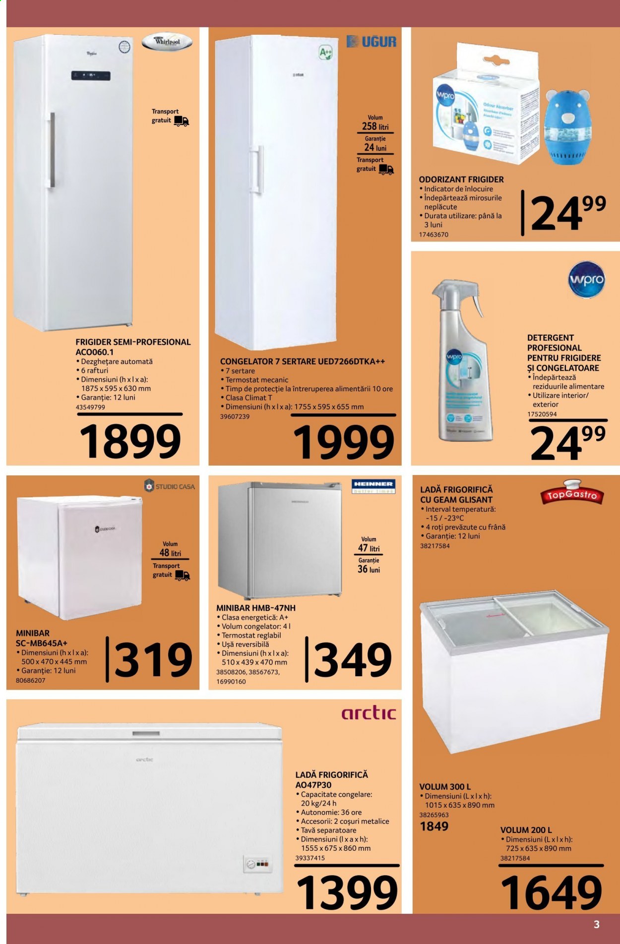 thumbnail - Cataloage Selgros - 11.06.2021 - 22.07.2021 - Produse în vânzare - Heinner, detergent, congelator, frigider. Pagina 3.
