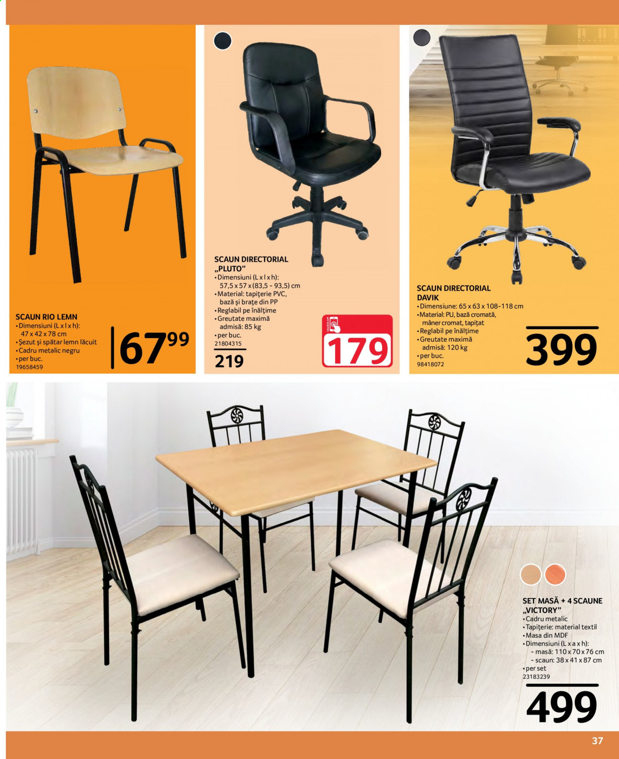 thumbnail - Cataloage Selgros - 09.07.2021 - 22.07.2021 - Produse în vânzare - masă, scaun, scaun directorial, scaun de birou. Pagina 11.
