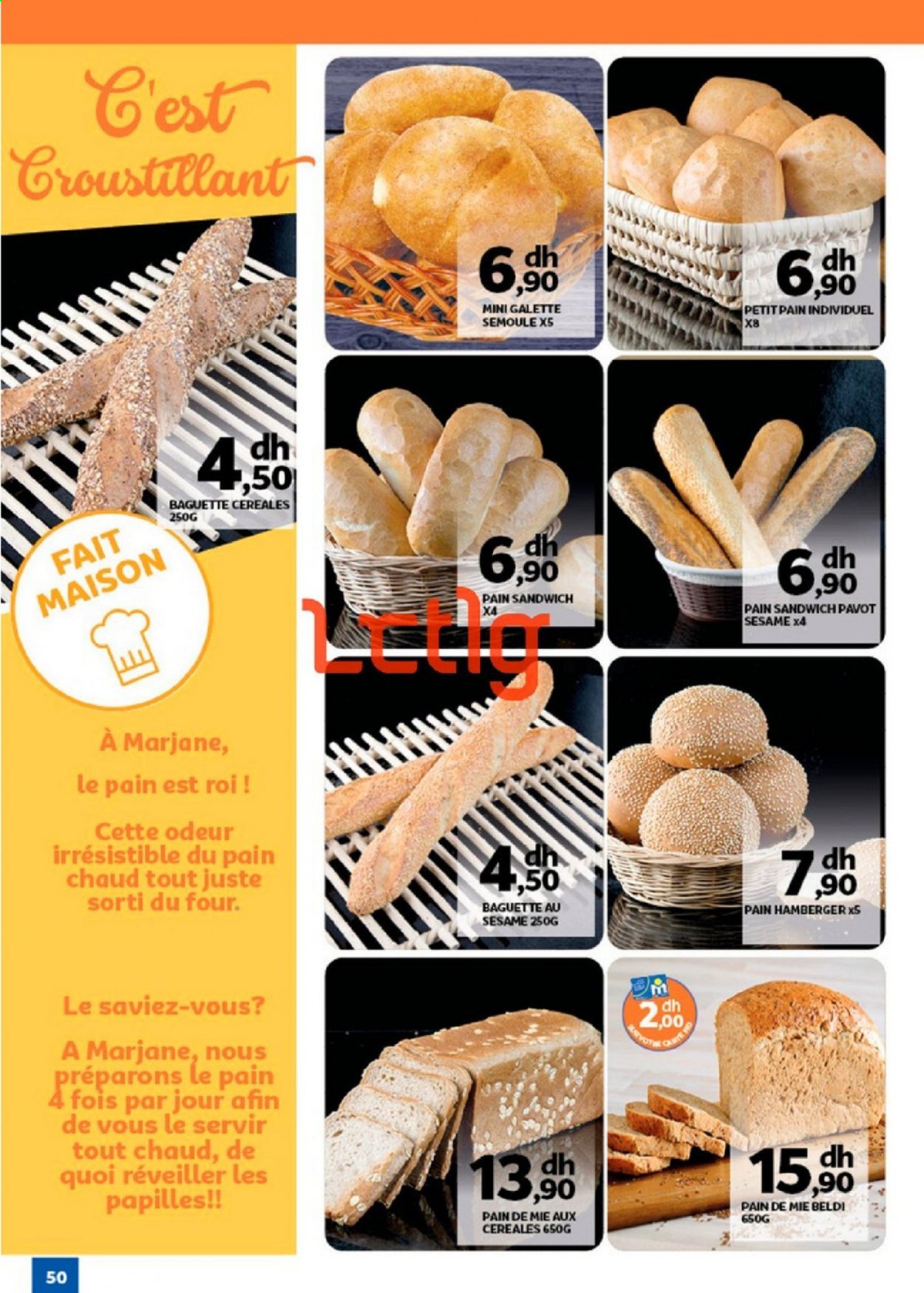 thumbnail - <magasin> - <du DD/MM/YYYY au DD/MM/YYYY> - Produits soldés - ,<products from flyers>. Page 50.