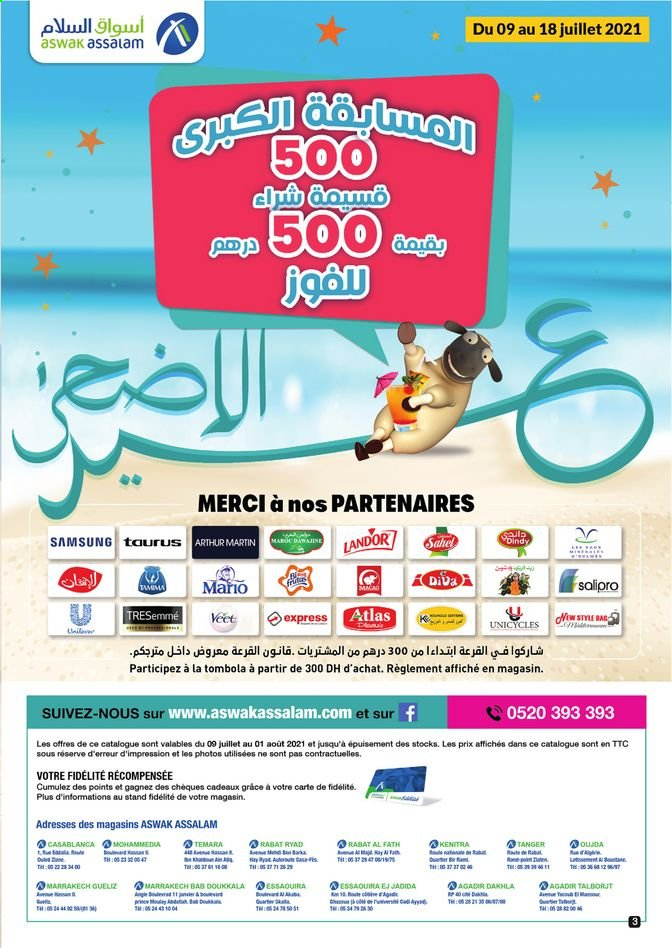 Catalogue Aswak Assalam - 09/07/2021 - 01/08/2021. Page 3