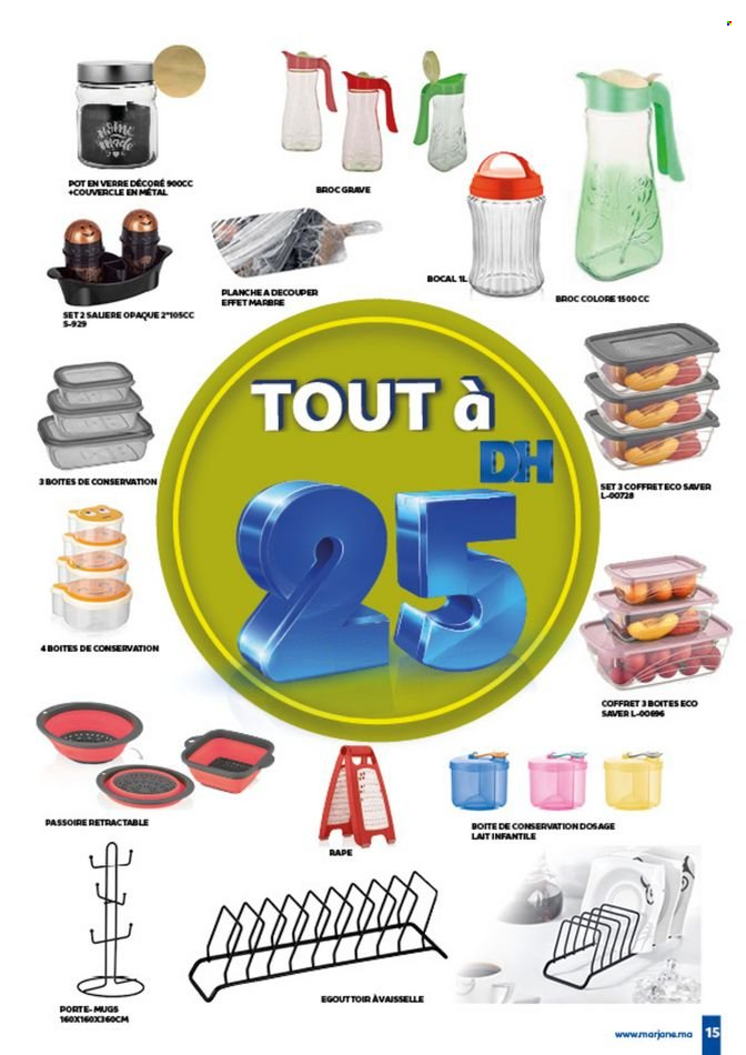 thumbnail - <magasin> - <du DD/MM/YYYY au DD/MM/YYYY> - Produits soldés - ,<products from flyers>. Page 15.