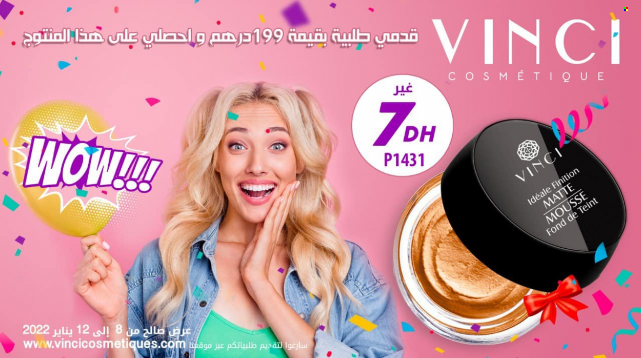 Catalogue Vinci Cosmétique - 08/01/2022 - 12/01/2022. Page 1