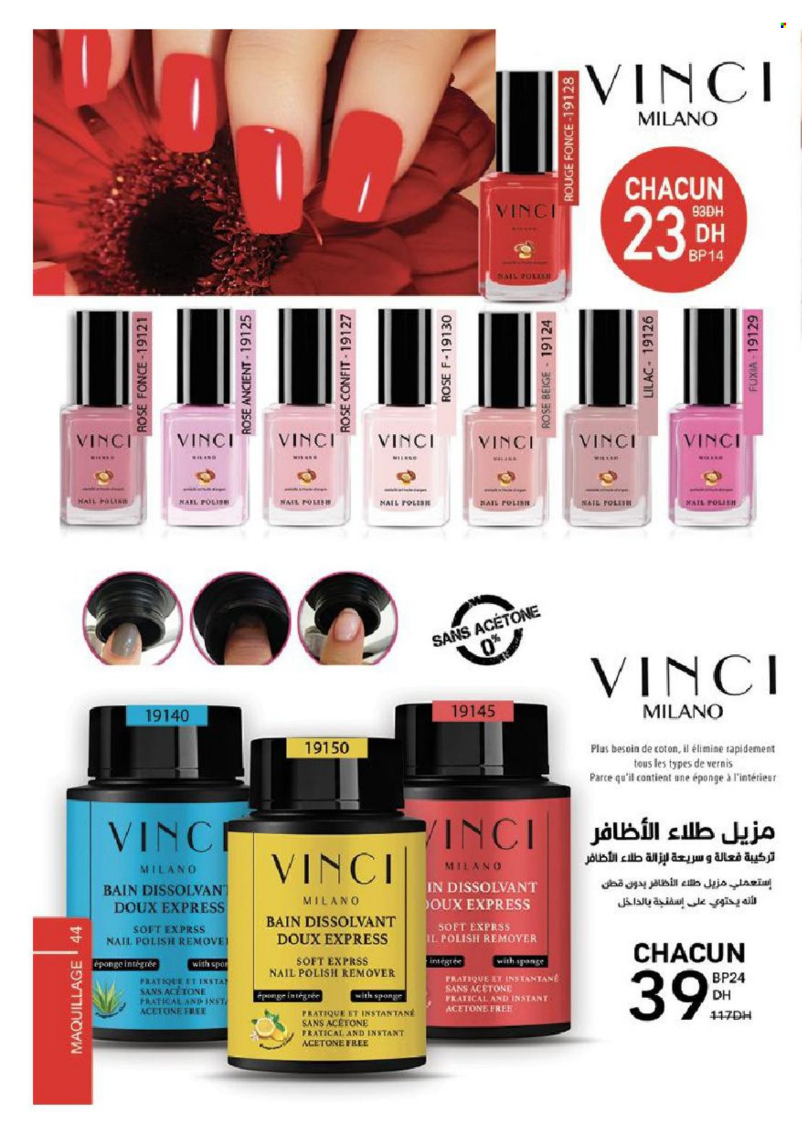 Catalogue Vinci Cosmétique - 01/03/2022 - 30/04/2022. Page 44