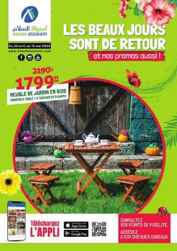 Catalogue Aswak Assalam - 22/04/2022 - 15/05/2022.
