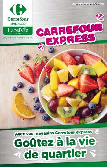 Catalogue Carrefour Express - 14/07/2022 - 03/08/2022.