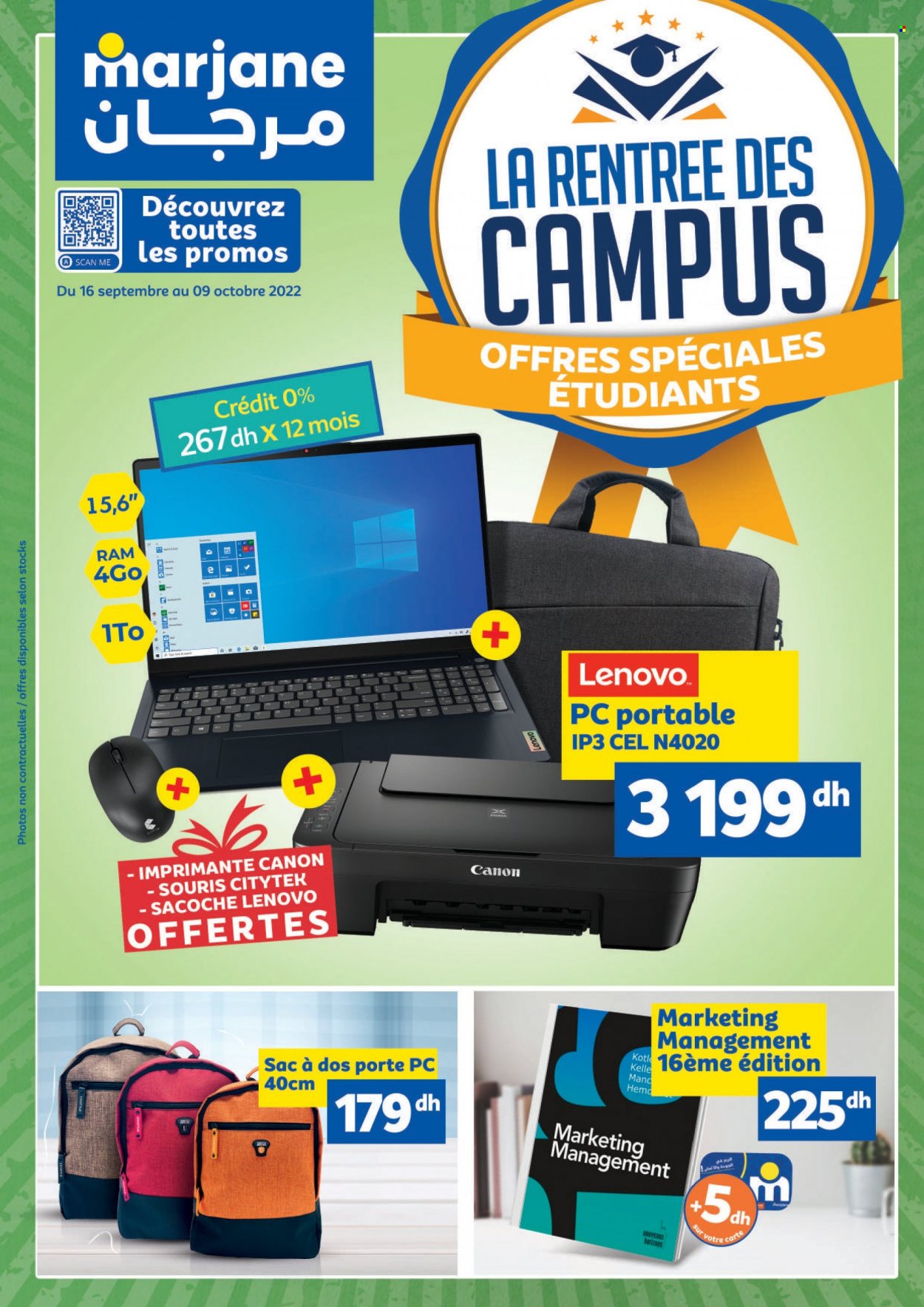 Catalogue Marjane - 16/09/2022 - 09/10/2022. Page 1