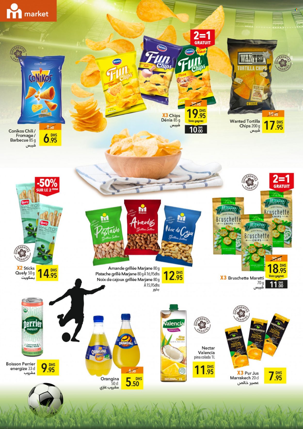 <magasin> - <du DD/MM/YYYY au DD/MM/YYYY> - Produits soldés - ,<products from flyers>. Page 2. 