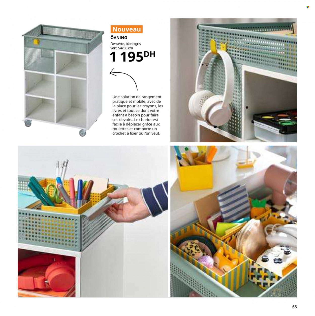 thumbnail - <magasin> - <du DD/MM/YYYY au DD/MM/YYYY> - Produits soldés - ,<products from flyers>. Page 65.