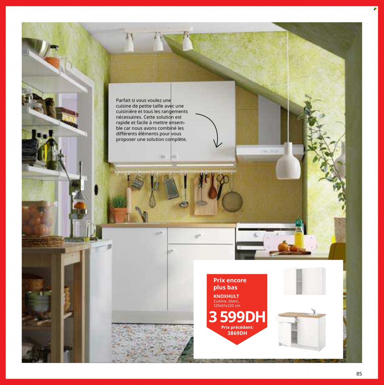 thumbnail - <magasin> - <du DD/MM/YYYY au DD/MM/YYYY> - Produits soldés - ,<products from flyers>. Page 85.