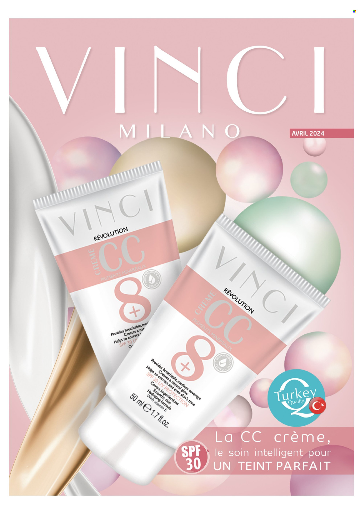 Catalogue Vinci Cosmétique - 01/04/2024 - 30/04/2024. Page 1