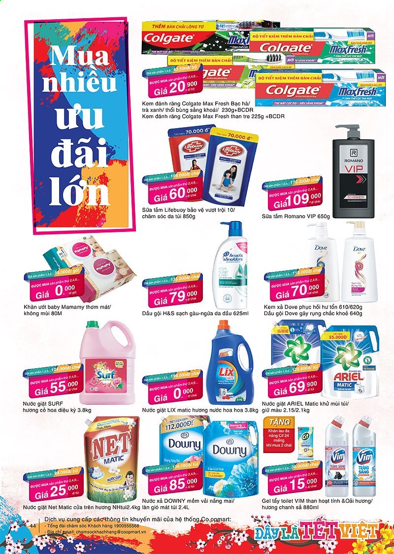 <retailer> - <MM.DD.YYYY - MM.DD.YYYY> - Sales products - ,<products from flyers>. Page 44.