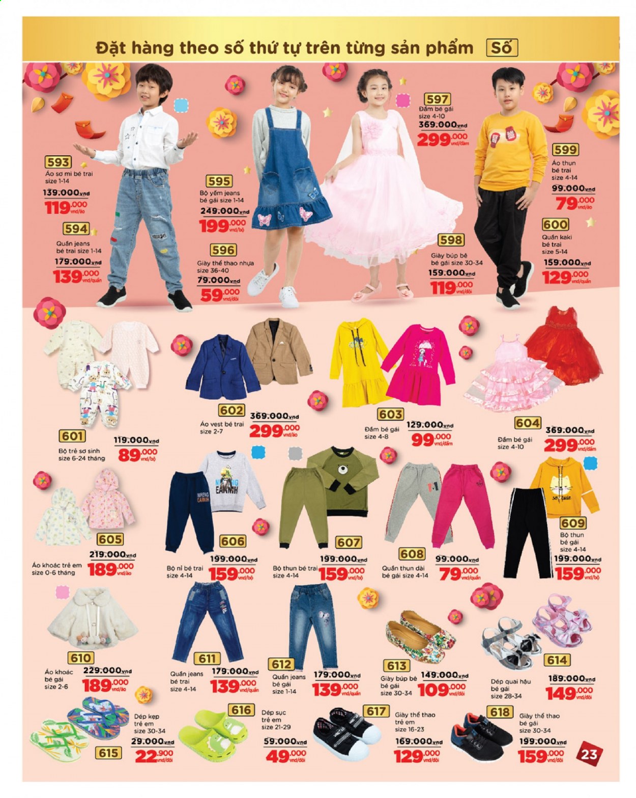 <retailer> - <MM.DD.YYYY - MM.DD.YYYY> - Sales products - ,<products from flyers>. Page 23.