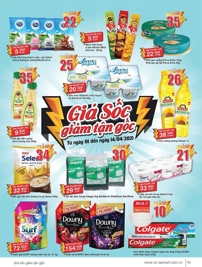 <retailer> - <MM.DD.YYYY - MM.DD.YYYY> - Sales products - ,<products from flyers>. Page 34.