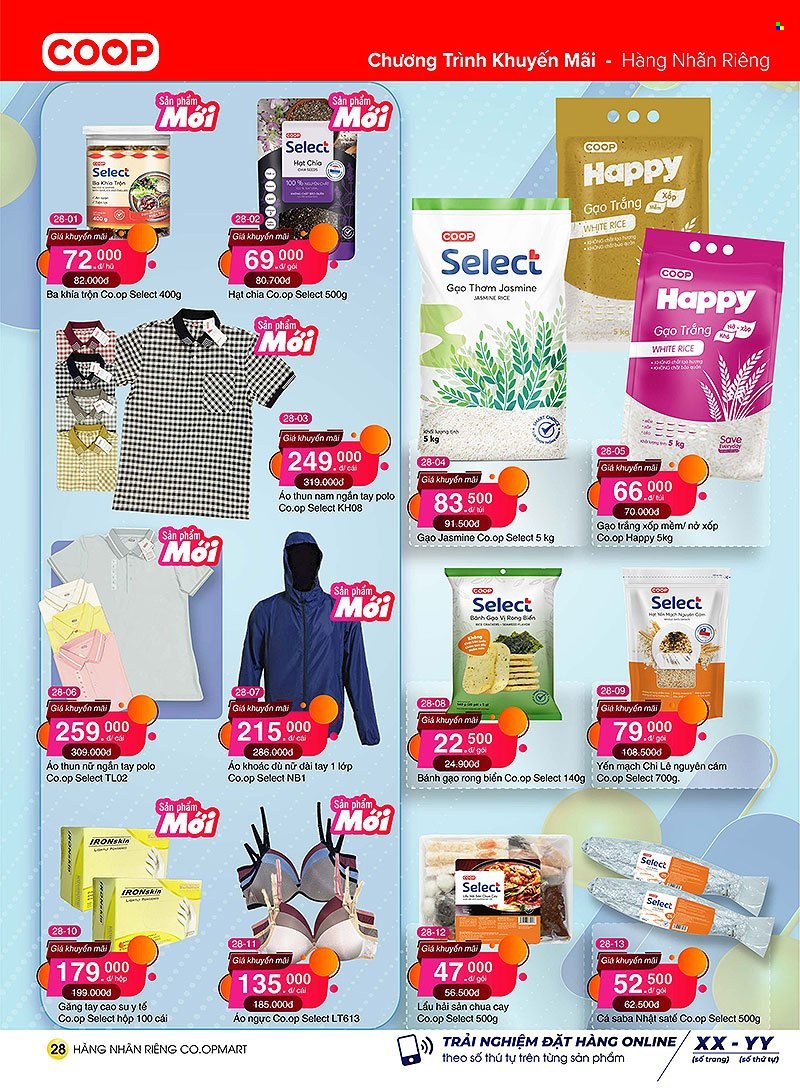 <retailer> - <MM.DD.YYYY - MM.DD.YYYY> - Sales products - ,<products from flyers>. Page 28.