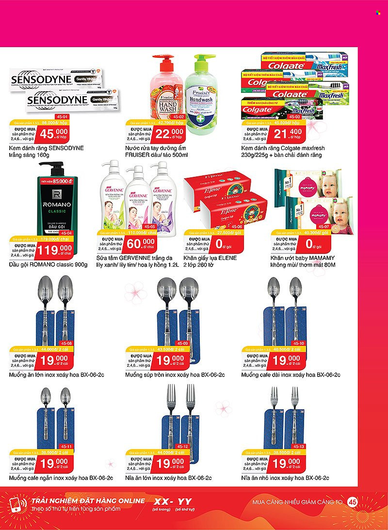 <retailer> - <MM.DD.YYYY - MM.DD.YYYY> - Sales products - ,<products from flyers>. Page 46.