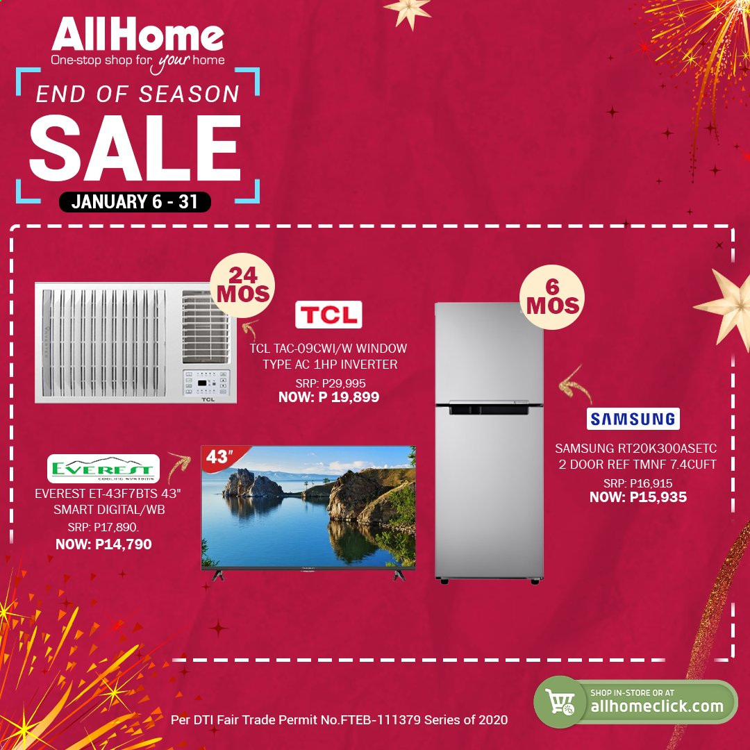 thumbnail - AllHome offer  - 5.1.2021 - 31.1.2021 - Sales products - Samsung, TCL. Page 26.