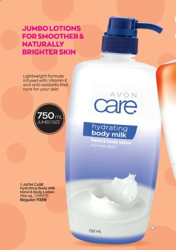 thumbnail - Avon offer  - 18.1.2021 - 28.1.2021 - Sales products - Avon, body lotion, body milk. Page 8.