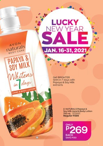 thumbnail - Avon offer  - 18.1.2021 - 28.1.2021 - Sales products - Avon, body lotion. Page 9.