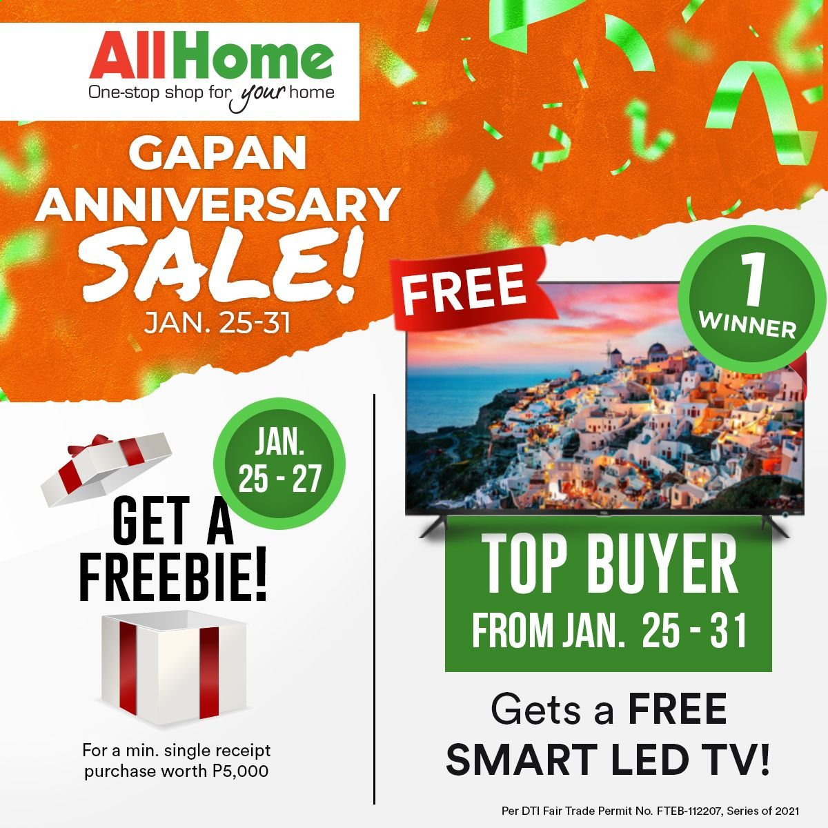 thumbnail - AllHome offer  - 25.1.2021 - 31.1.2021 - Sales products - LED TV, TV. Page 2.